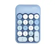 2.4G Wireless Keyboard Mini 18 Keys Numeric Keypad Computer Digital Keyboard For PC Accounting Tasks Keyboard - color blue