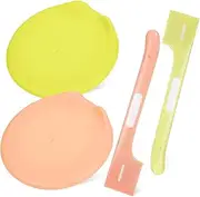 2Sets Pet Food Can Covers with Spoons Silicone Lids for Dog Cat Canned Food Fits Cans Safe Materials Durable Convenient Pet Food Supplies