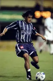 Mauricio Ramos Tampa Bay Mutiny prepares to kick the ball 1998 Old Photo