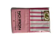 Vintage Lady Pepperell 2 Standard Pink & White Striped Muslin Pillowcases New OS