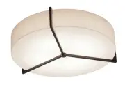 AFX APF1214LAJUD Apex 14"W Commercial LED Flush Mount Ceiling - Espresso / Jute