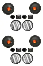 (4) Memphis Audio MJP6C MOJO Pro 6.5" Competition Component Car Audio Speakers