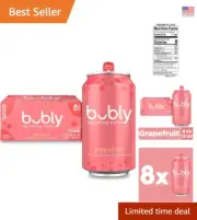 Sparkling Water, Grapefruit, Zero Sugar & Zero Calories, Seltzer Water, 12 Fl...