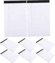 PLAFOPE 8pcs Refillable Legal Pads A5 Size Notebooks for Office Home Small Legal Pad Lined Pages for Writing Planning