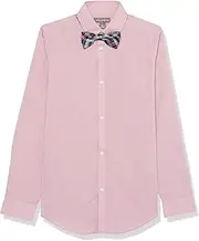 [Van Heusen] Boys' Long Sleeve Dress Shirt and Bow Tie Set