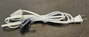 6' WHITE LAMP CORD SET WITH CLIP IN CANDELABRA SOCKET AND LINE SWITCH 46761JB