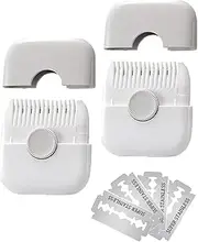AWINGGILA 2 in 1 Hair Trimmer, Manual Bangs Trimmer Comb for Girls Women, Double Sided Hair Razor Comb Cutter (2 Pack,Grey)