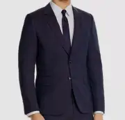 $995 Paul Smith Men's Blue Soho Extra Slim-Fit Wool Plaid Blazer Coat Jacket 38R