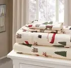 4PCS Virah Bella Printed King Bed Sheet Set "Lake Living" New With Tag