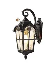 EDISHINE Dusk to Dawn Outdoor Wall Lights, 20.4" Large Size Exterior Lantern ...
