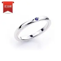 在飛比找Yahoo奇摩購物中心優惠-二手品 Tiffany&Co. 藍寶石925純銀戒指