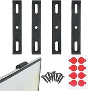 Door Of - 4pcs License Frameless Canvas Frame with Canvas Proof Frame | Slim Car Label Farme Rust Resistant for Car Labels Front and Rear | For