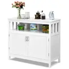 Giantex Buffet Sideboard Storage Cabinet Cupboard Hallway Table White/Black