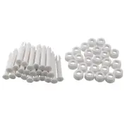 24Pcs ABS Pool Joint Pins, 6cm/2.36in Cap Set Seals for Swimming Pool Replacement Parts 28270-28273 White