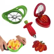 Strawberry Huller & Cutter + Bonus Apple Slicer + WARRANTY✓ As Seen on TV✓