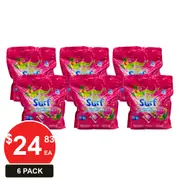 SURF PK80 FABRIC WASHING CAPSULES ROSE FRESH 6 PACK