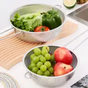 Rice Strainer Fine Mesh Strainer Fruit Wash Colander Rice Washing Bowl