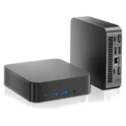 OUMAX T9 Intel Processor N150 Mini PC 16GB RAM 512GB SSD Dual HD Type-C 4K Triple Display Windows 11 Mini Gaming Compute