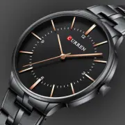 Curren Mens Watch Leisure Fashion Stainless Steel Analogue Quartz Men Wristwatch