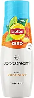 [sodastream] Lipton Iced Tea Peach No Sugar Soda Drink Mix | For Soda Makers; turns 54 Litres of Fizzy Water into delicious Lipton Iced Tea Peach No Sugar | Makes 216 Servings | 440ml, Pack of 6