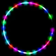 28 Inches LED Light Up Detachable Hula Hoop for Adults Weight Loss,Large Exercise Glow Adjustable Hoola Dance Hoops,Fitness Circle in Bulk for Games,Dance,Gymnastics and Pet Training