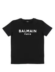 Balmain Kids Logo-Printed Crewneck T-Shirt 8Y,14Y,6,13Y,12Y,10Y Black