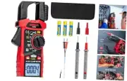 Digital Clamp Meter Multimeter with D-Shaped Jaw for 4000 Counts AC/DC Current