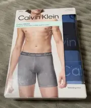 Calvin Klein Pack of 3 Boxer Briefs Size Large Logo Waistband NEW