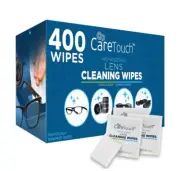 400pack Lens Cleaning Wipes For Eyeglasses Individually Wrapped & Pre-Moistened