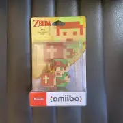 Amiibo 8-bit Link The Legend of Zelda Figure New Will U Switch Authentic
