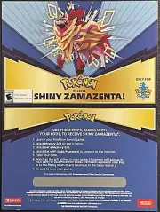 Pokémon Sword Shiny Zamazenta Code Card Game Stop Exclusive (Expired Code).