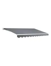 [Instahut] Folding Outdoor Arm Awning 4x2.5m in Grey