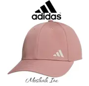Adidas Backless Hat Cap Women Beige Ponytail Aeroready Stretch Fit Polyester
