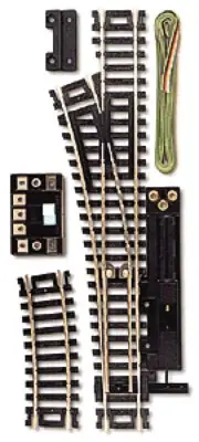 Atlas HO Scale Code 100 Remote Left-Hand Turnout/Switch Model Train Track