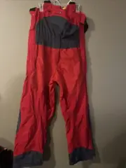 GILL Key West Womens's OS2DT Drop-Seat Trousers Size 10 Red/Charcoal