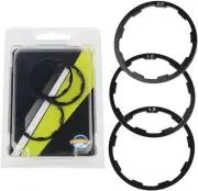 Bike Spacer, 3 Pcs Set 3 Size Bicycle Headset Spacer Bike Cassette Spacer Includ