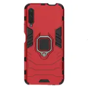 2Pcs PC + TPU Shockproof Protective Case with Magnetic Ring Holder for Huawei Honor 9X / 9X Pro(Red)