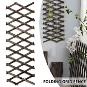 Expanding Brown Wall Foldable Trellis Fence Climbing Plants Panel☯