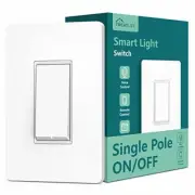 Alexa & Google Home Compatible Single Pole On/Off Smart Light Switch