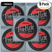 5-PACK D'Addario EJ45FF Carbon Classical Guitar Strings Normal Tension