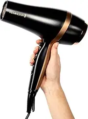 Remington Salon Smooth Hairdryer Gift Set, D6960GPAU, Powerful 2100W Dryer, Ceramic Ionic Grille, Gift Set, Convenient Hang-Up Loop, Removable Rear Grille
