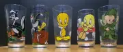 VINTAGE LOONEY TUNES PEPSI GLASSES TWEETY, SYLVESTER, DAFFY, PEPE, GRANNY, FUDD