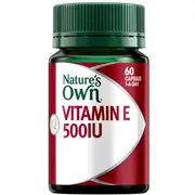 Nature's Own Vitamin E 500IU 60 Capsules