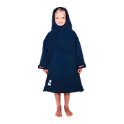 Red Equipment Kids Waterproof Dry Poncho Change Robe - Navy