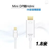 在飛比找蝦皮購物優惠-[現貨] Mini DP轉HDMI線4K高清影音轉接線-1.