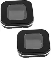 Healvian 2pcs Magnetic Eyeshadow Packaging Box Empty Eye Shadow Plate for Travel Portable Makeup Powder Storage Case
