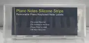 Rainbow Piano Notes Silicone Strips Removable Keyboard Note Labels NEW