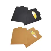 50PCS Kraft Paper CD Envelopes Card Holders Brown Paper Bags for Cards Documents
