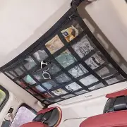 Car Ceiling Cargo Net Pocket 31.5"x21.6" Fits Truck SUV Mesh Storage Travel