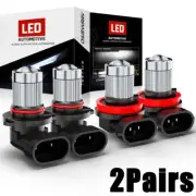 For Nissan Rogue Select 2014-2015 4x LED Headlight Globes High Low Bright Bulbs (for: Renault)